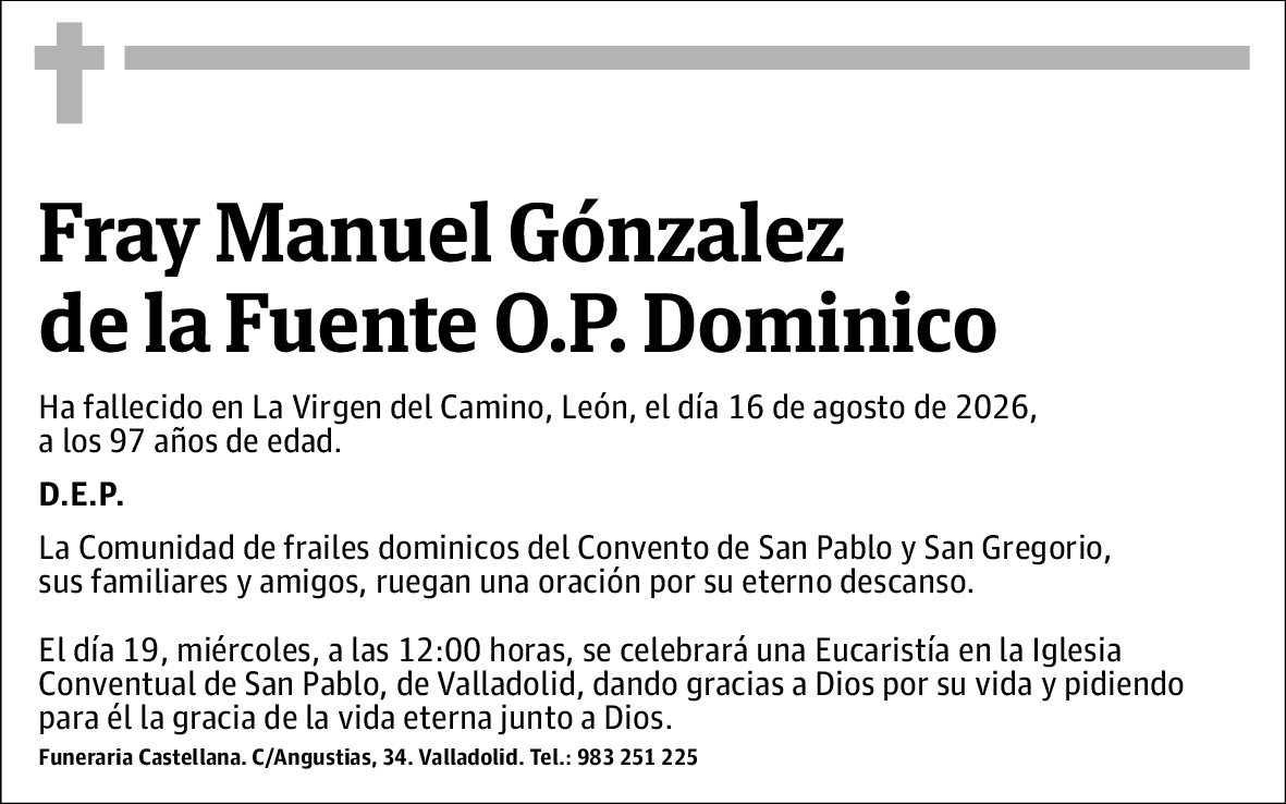 Fray Manuel González de la Fuente