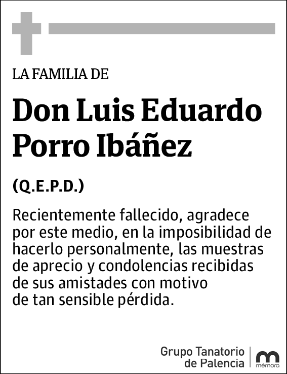 Luis Eduardo Porro Ibáñez