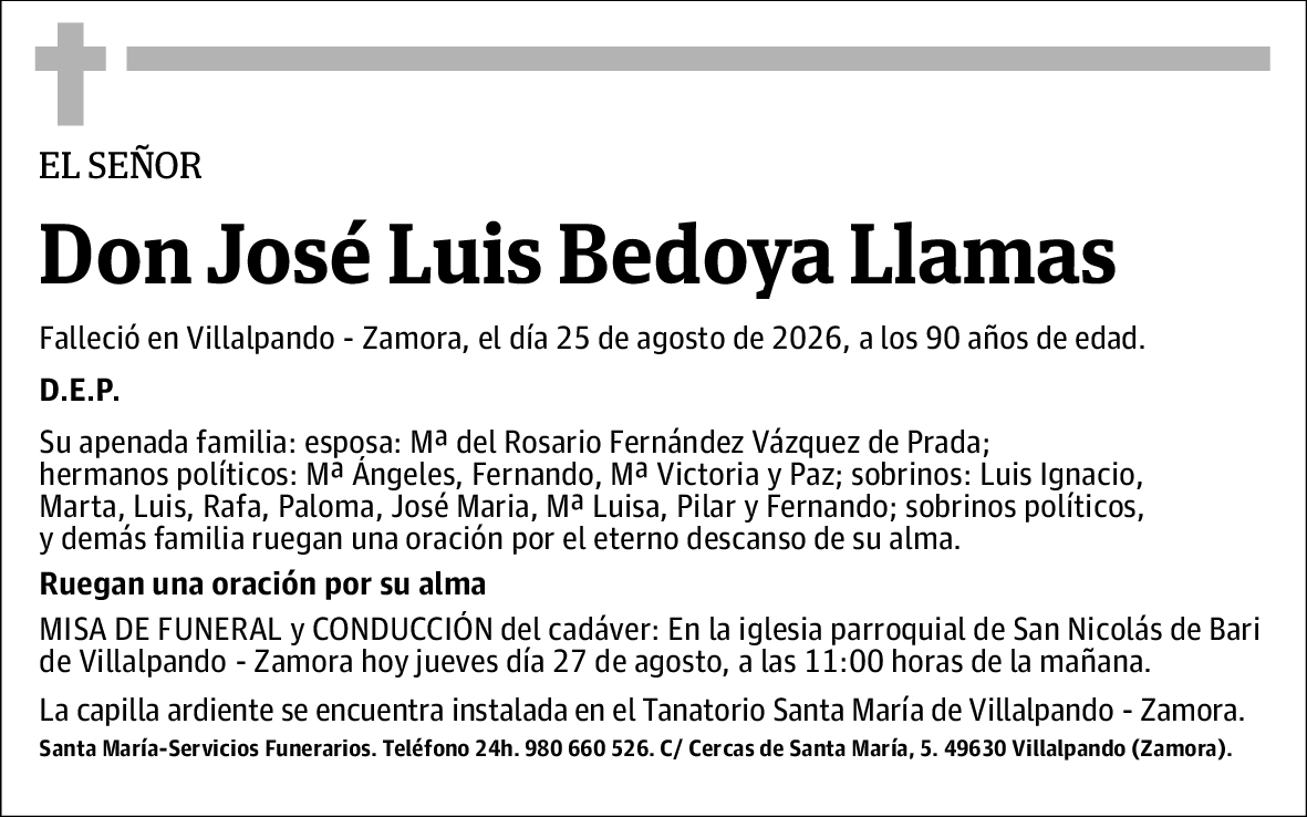 José Luis Bedoya Llamas