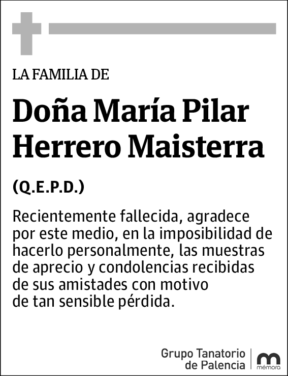 María Pilar Herrero Maisterra