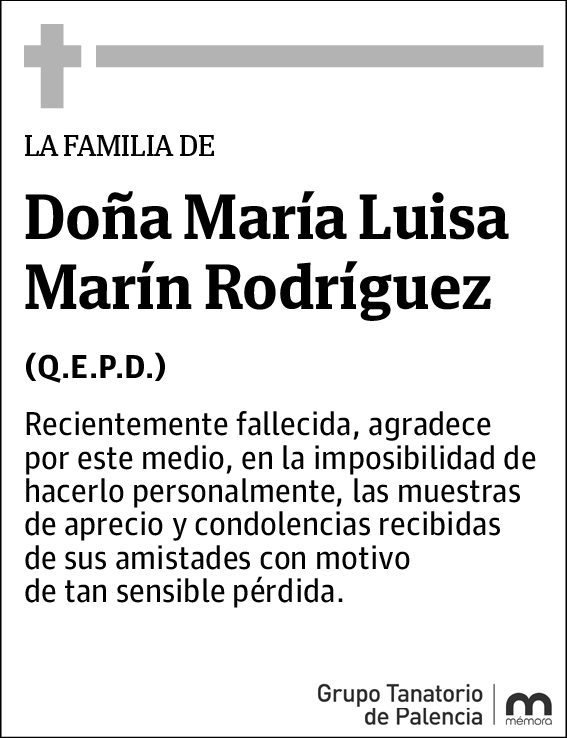 María Luisa Marín Rodríguez