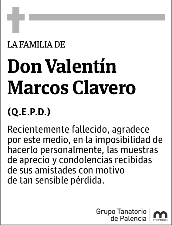 Valentín Marcos Clavero