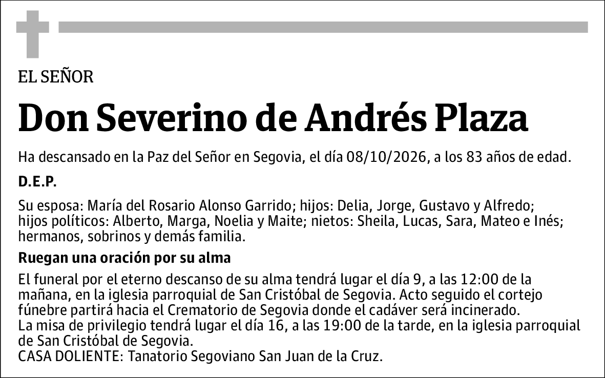 Severino de Andrés Plaza