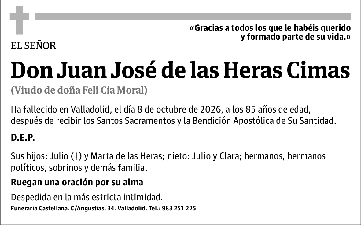 Juan José de las Heras Cimas