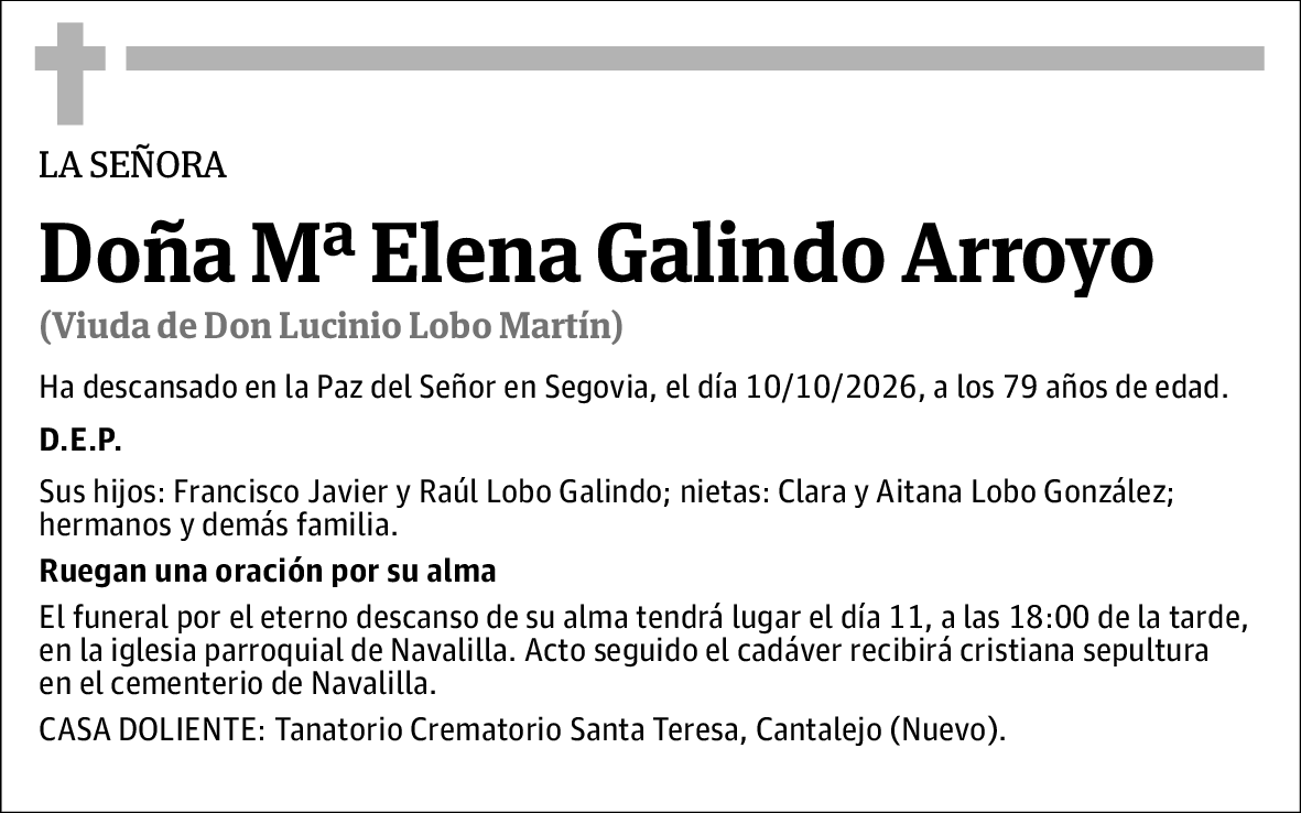Mª Elena Galindo Arroyo