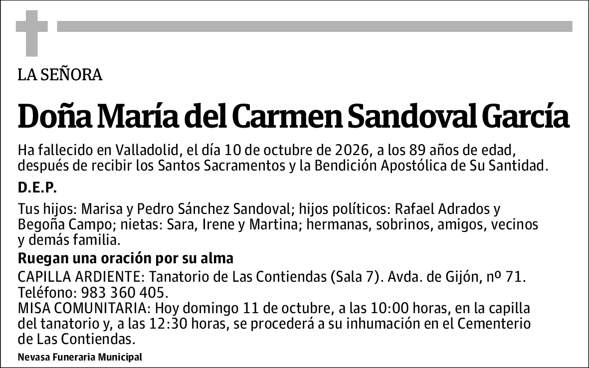 María del Carmen Sandoval García