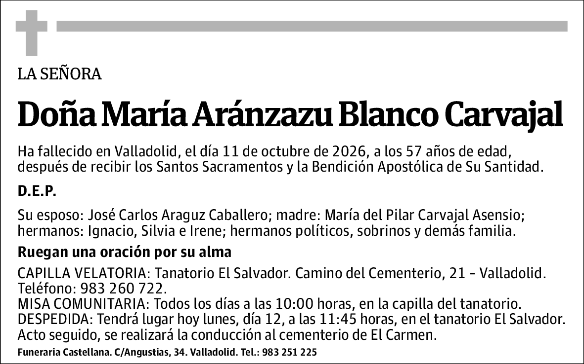 María Aránzazu Blanco Carvajal