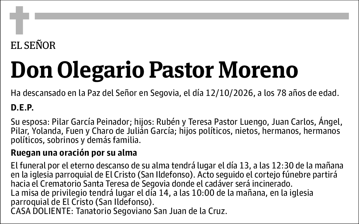 Olegario Pastor Moreno