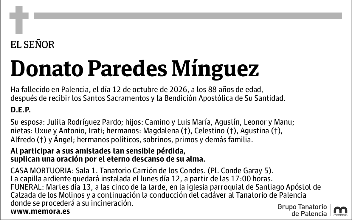Donato Paredes Mínguez