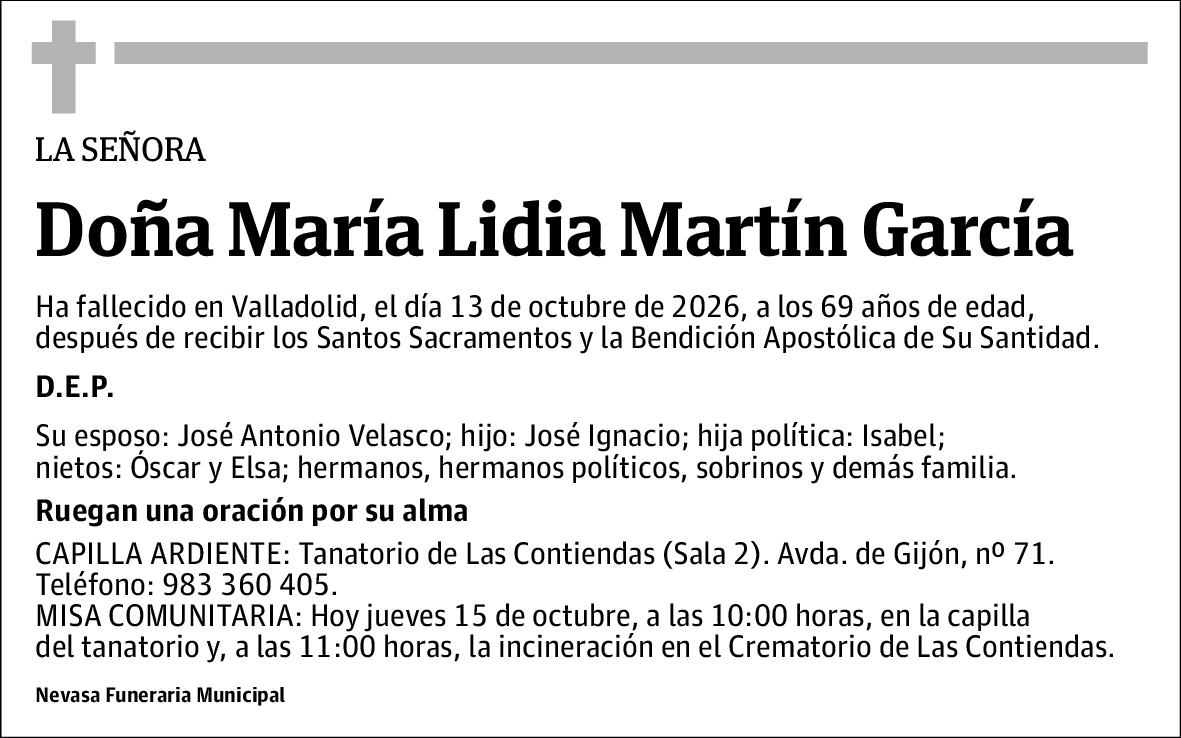 María Lidia Martín García