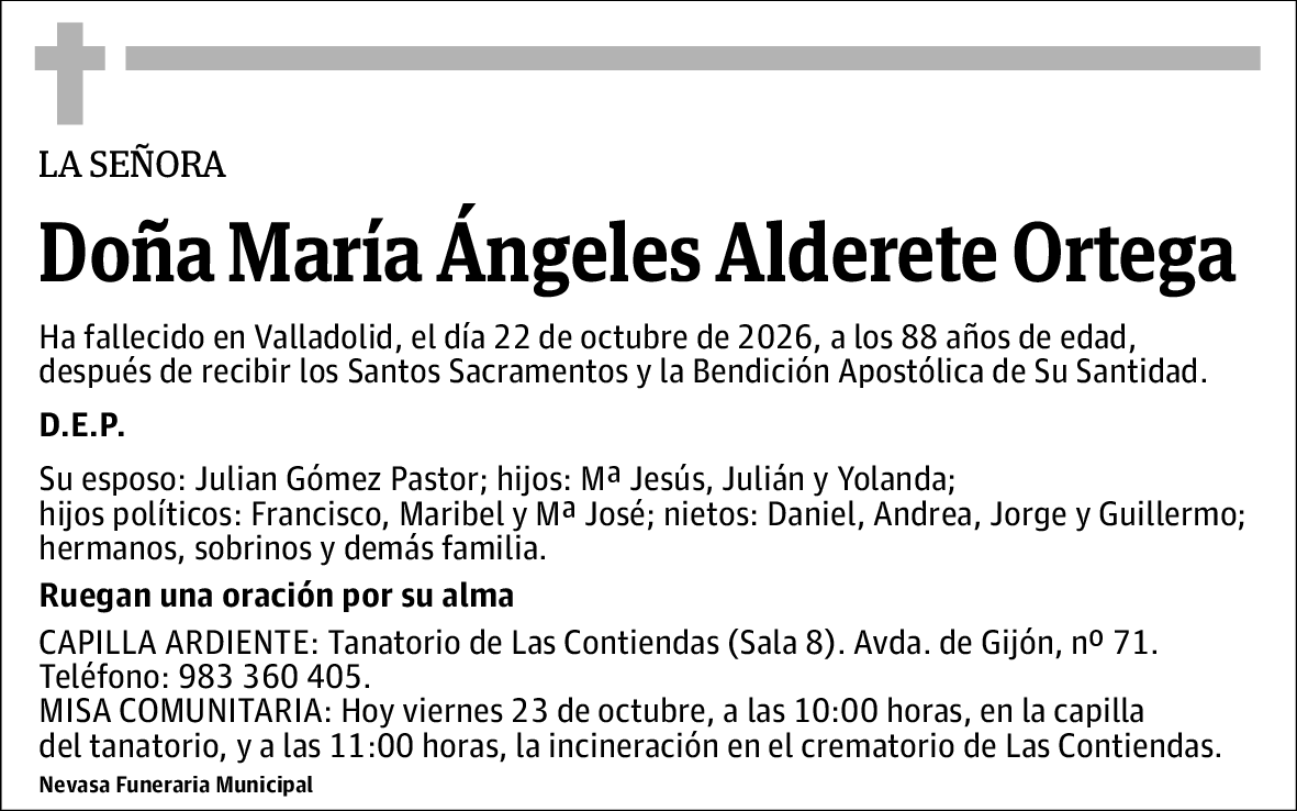 María Ángeles Alderete Ortega