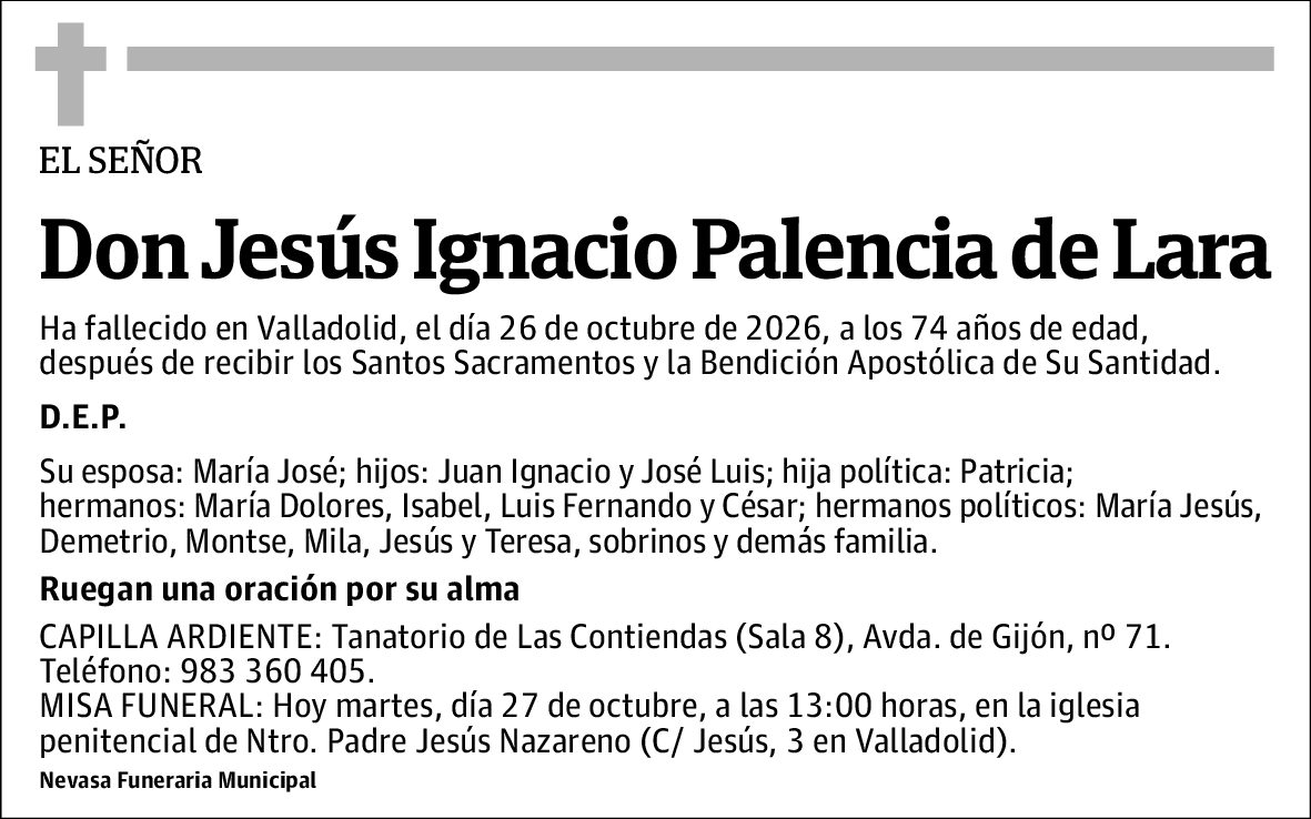 Jesús Ignacio Palencia de Lara