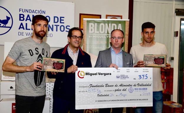 Los goles del Pucela aportan 675 kilos de carne de calidad a los más desfavorecidos