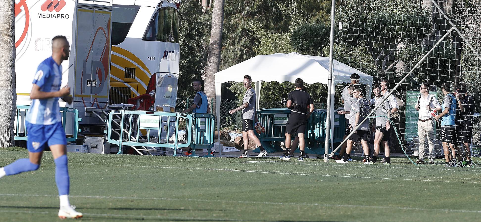 El Real Valladolid sigue con los entrenameintos en Marbella