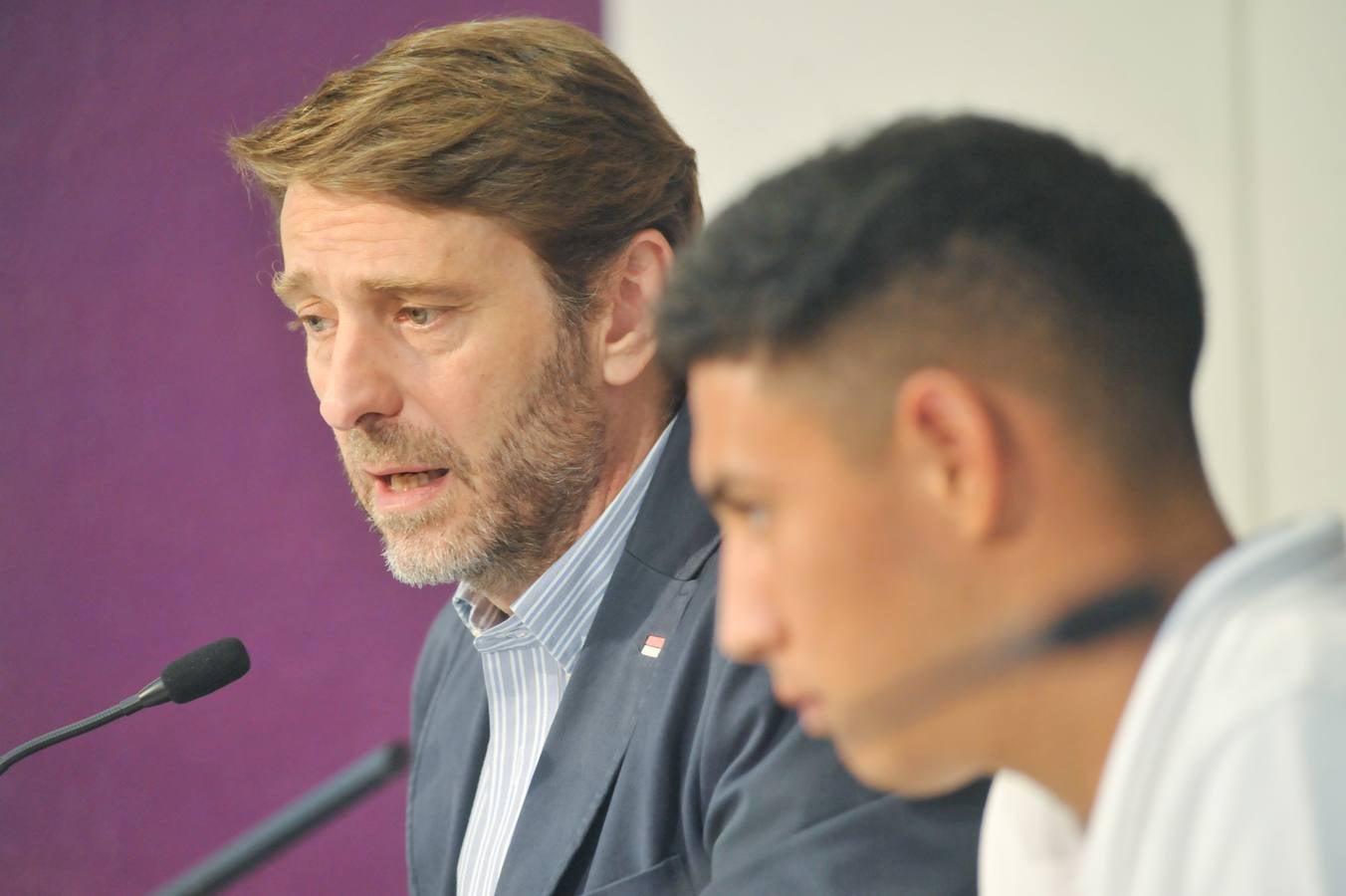 Presentación del argentino Leo Suárez como nuevo jugador del Real Valladolid