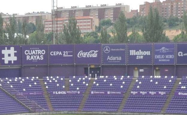 El Real Valladolid no renueva la publicidad de las bodegas de José Moro en el estadio Zorrilla