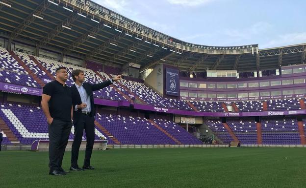 Ronaldo ha transmitido a los capitanes del Real Valladolid «tranquilidad y confianza»