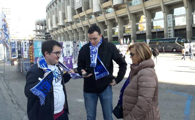 La afición pucelana se hace notar en Madrid