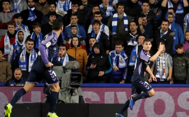 El Real Valladolid asalta Anoeta y rompe cinco partidos sin ganar