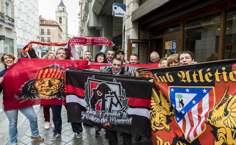 Aficionados del Atlético de Madrid en Valladolid