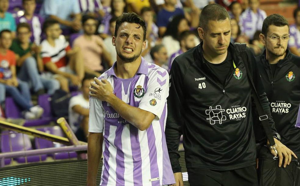 Los titulares del Real Valladolid, los menos afectados por las lesiones