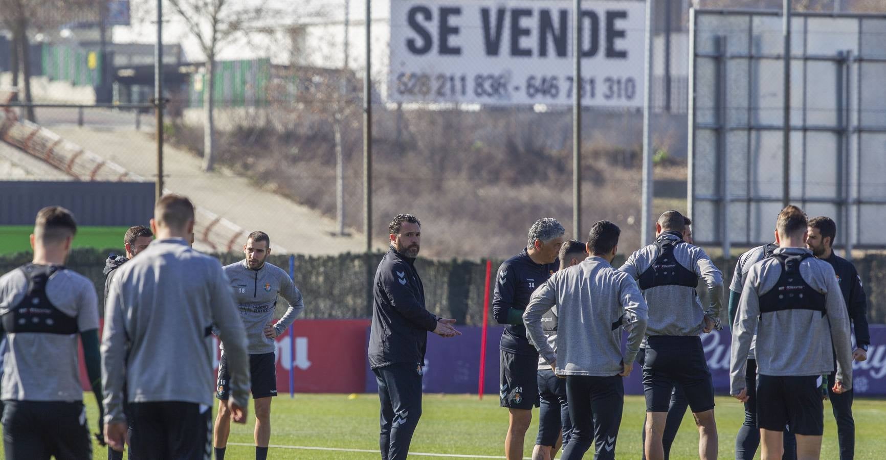 Entrenamiento del Real Valladolid en los campos Anexos