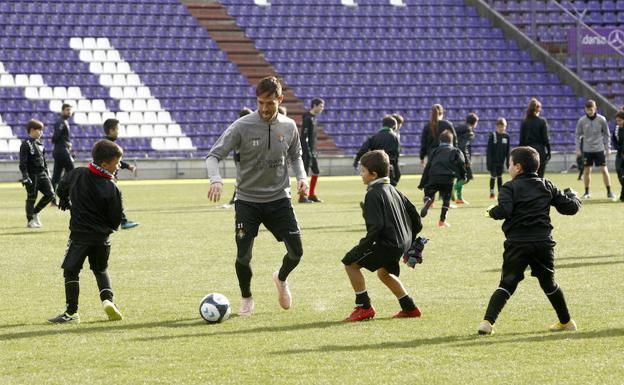 El vestuario del Real Valladolid