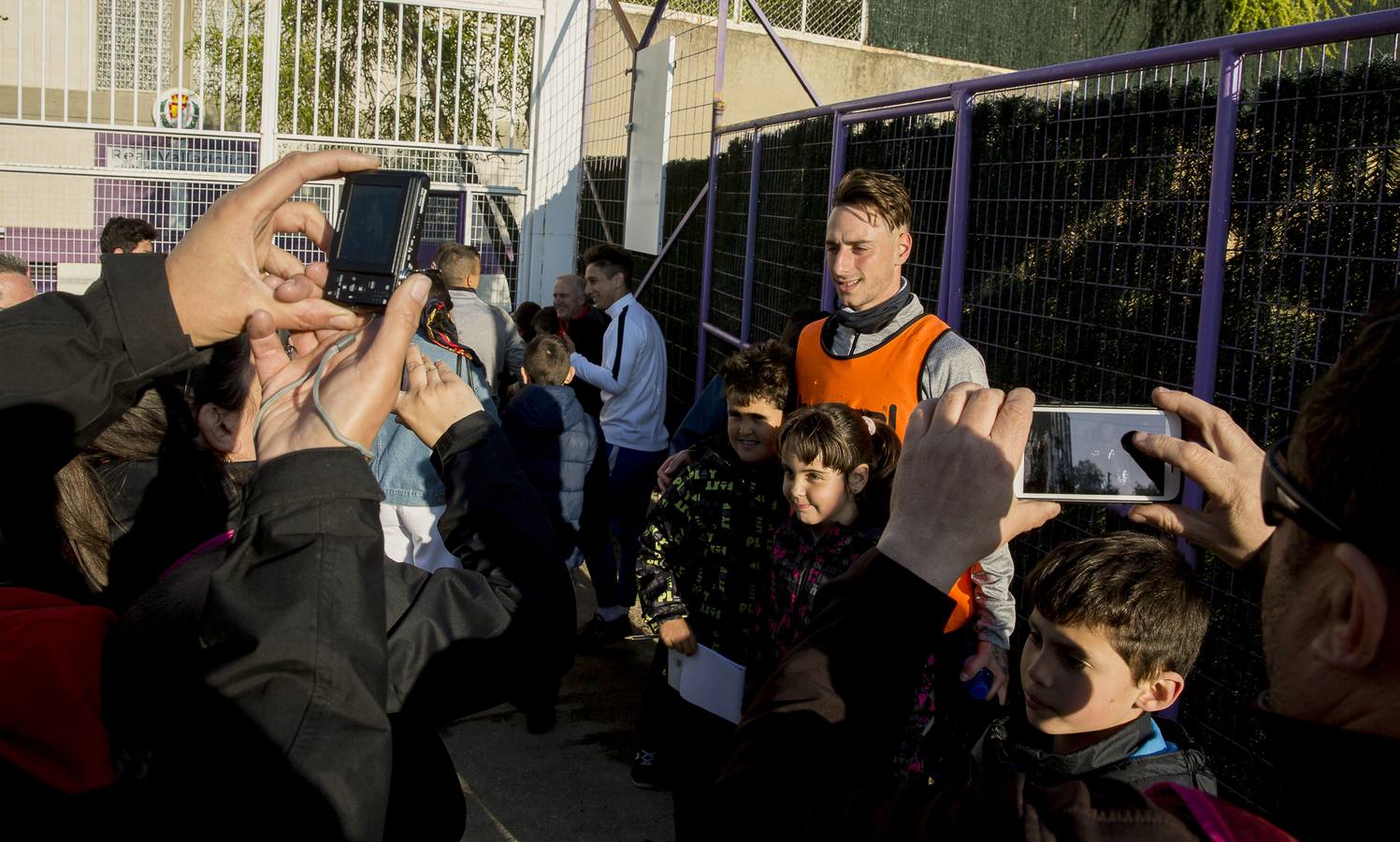 Entrenamiento del Real Valladolid en los campos Anexos