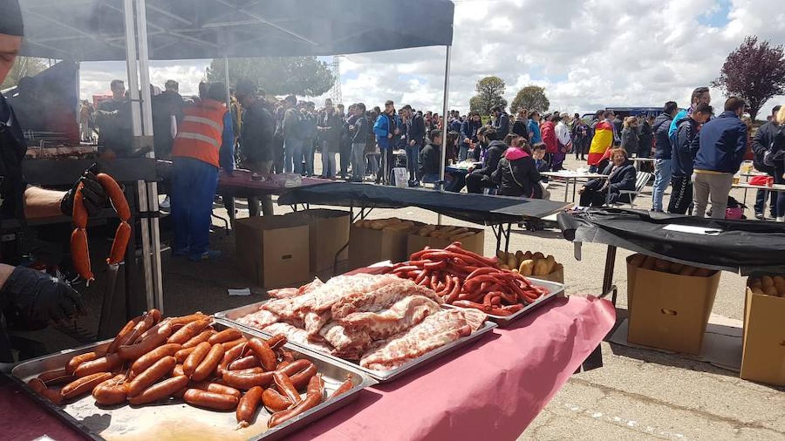 Parrillada previa al partido entre el Real Valladolid y el Girona