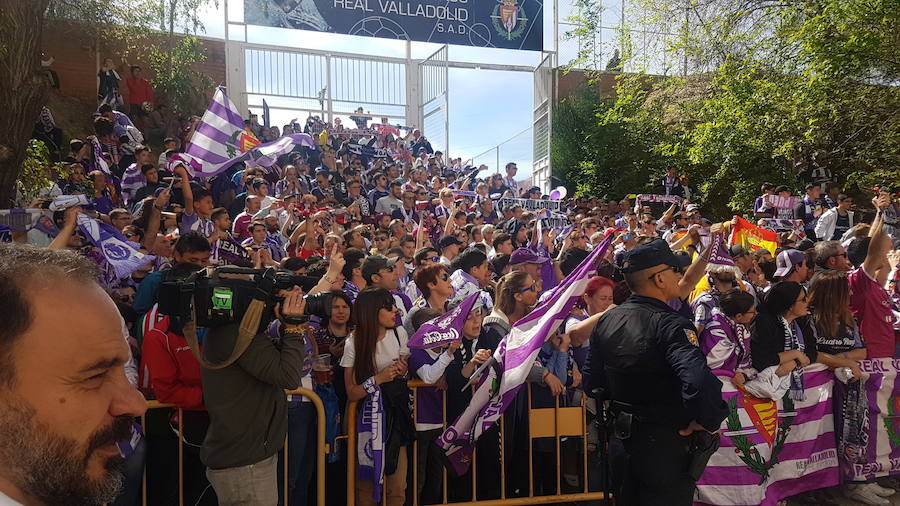 Los jugadores de Real Valladolid y Athletic supieron hora y media antes del partido lo que les esperaba en Zorrilla