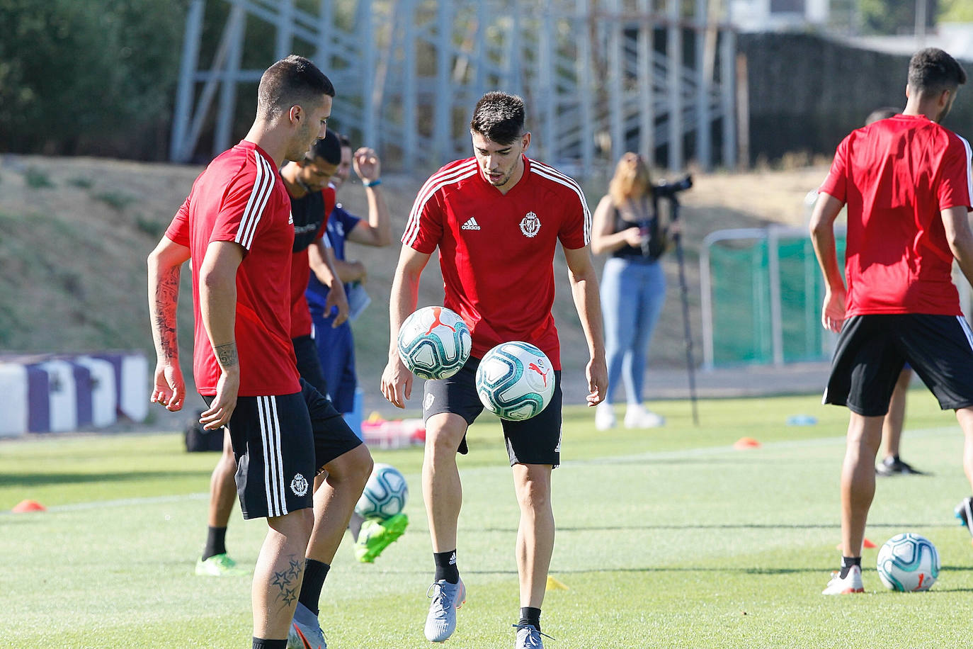 El primer entrenamiento de la pretemporada del Real Valladolid