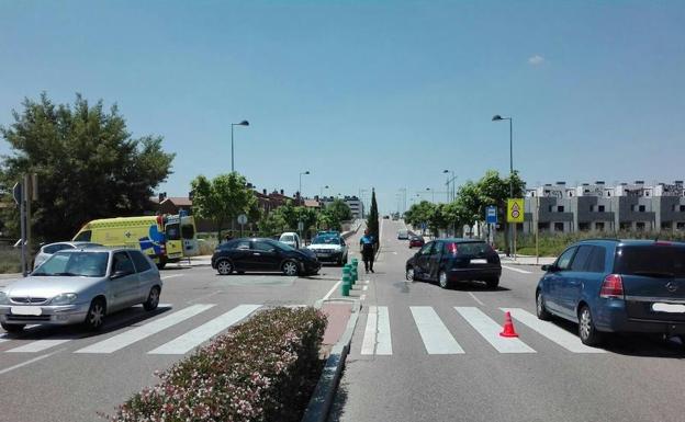 Trasladado al hospital Río Hortega un herido en Arroyo