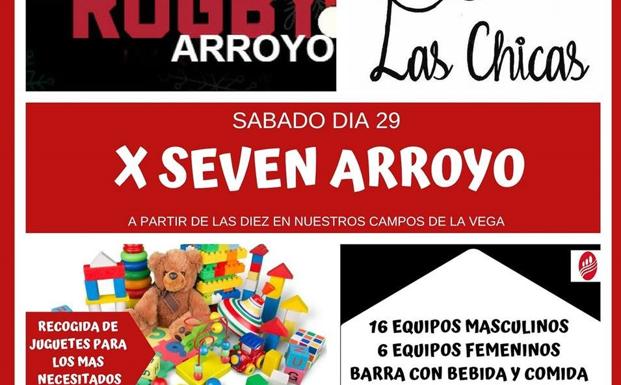 El Rugby Arroyo celebra este sábado la décima edición de su torneo de Rugby 7 Solidario