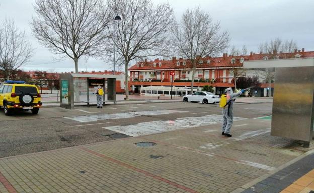 Actuaciones desarrolladas en Arroyo en materia de desinfección por Protección Civil