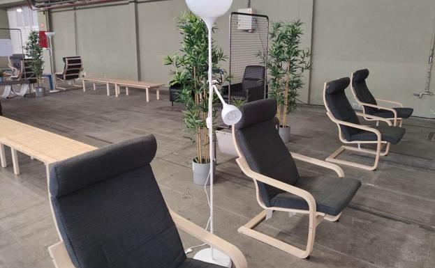 IKEA y RÍO Shopping acondicionan espacios de descanso para el personal sanitario en el hospital de contingencia de la Feria de Valladolid