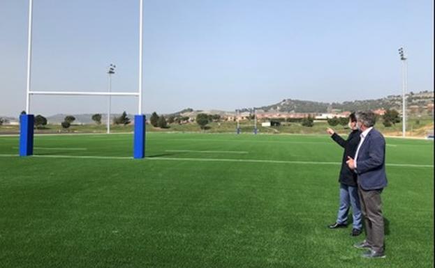 Las obras de la fase I de los campos de rugby de Las Lomas de Sotoverde en Arroyo entran en su recta final
