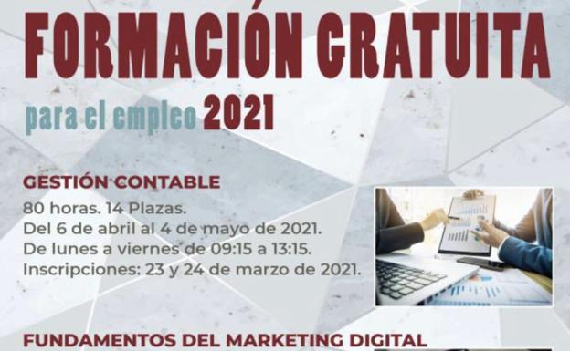 El Ayuntamiento de Arroyo organiza tres cursos formativos dirigidos a demandantes de empleo y autónomos
