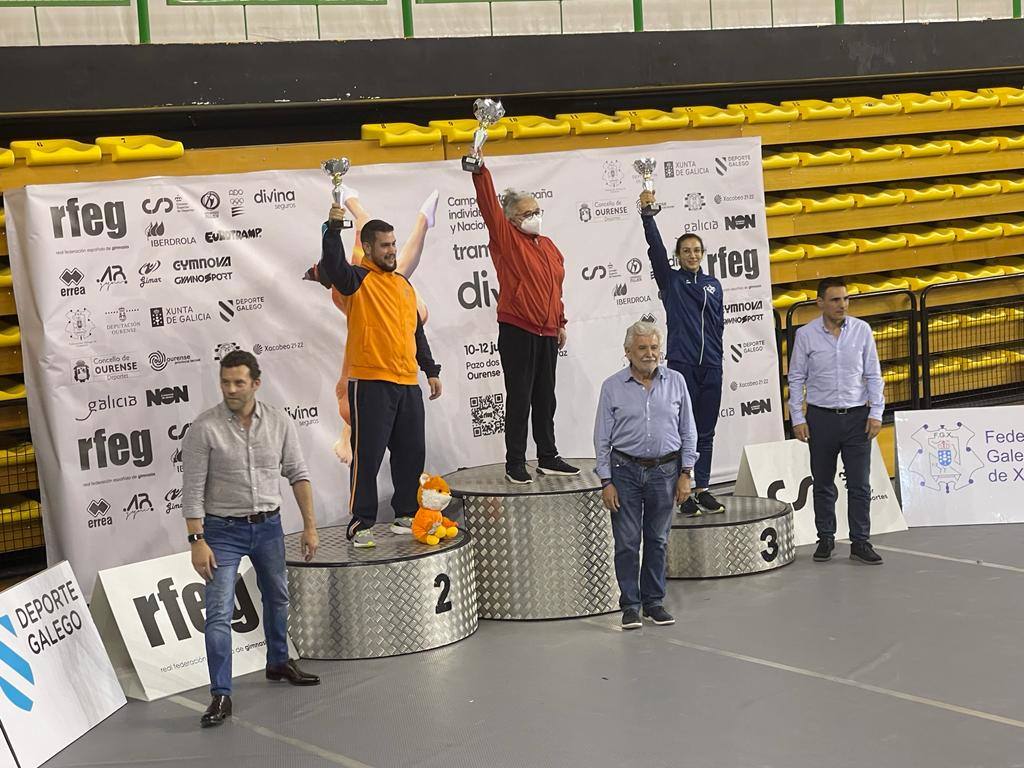 Gran éxito en los gimnastas de Trampolín de Arroy