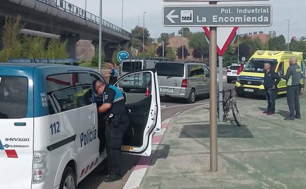 Un ciclista resulta herido en una colisión con un turismo