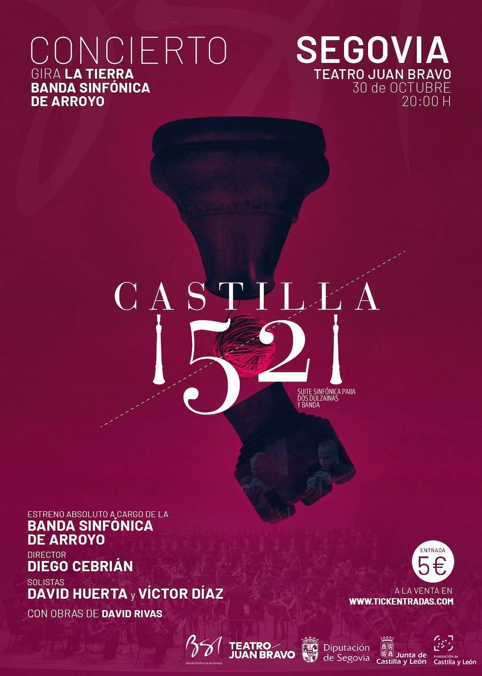 Cartel del gran evento musical que se celebrará en Segovia