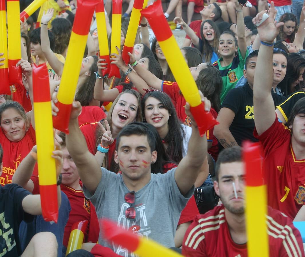 Así se vio el España-Chile en Segovia
