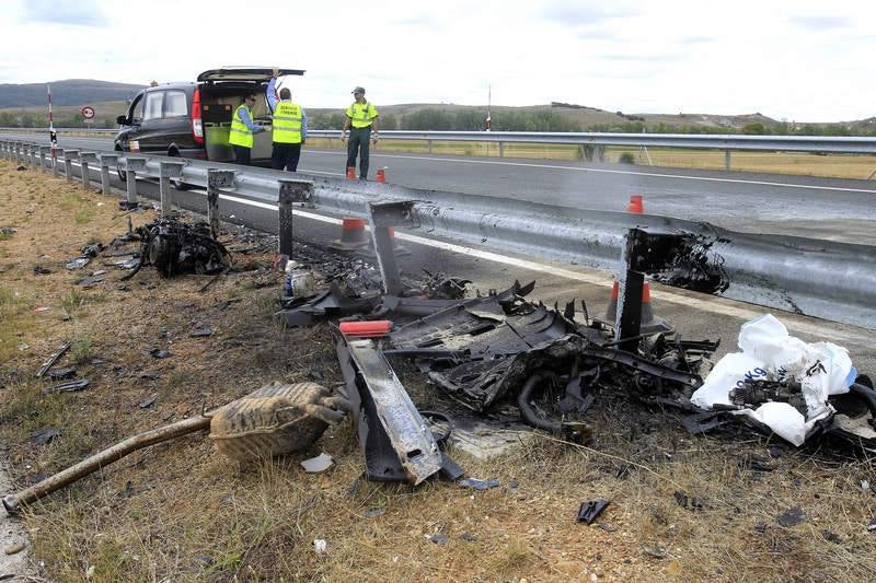 Dos muertos y un herido en una colisión en Aguilar de Campoo