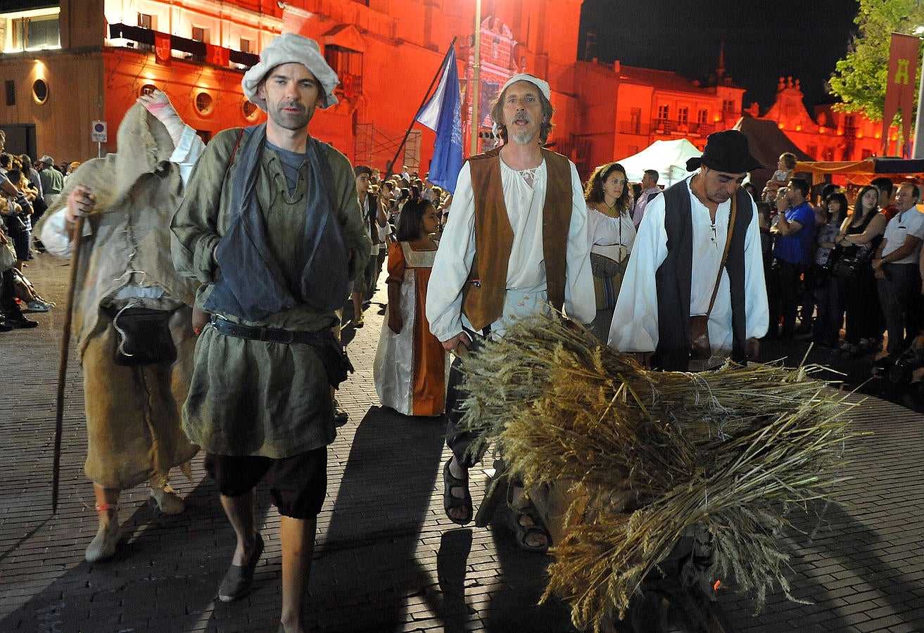 Recreación de la llegada de Padilla, Bravo y Zapata a Medina del Campo