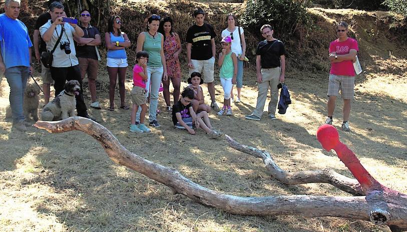 Arte efímero en El Collao de Herguijuela de la Sierra (Salamanca)