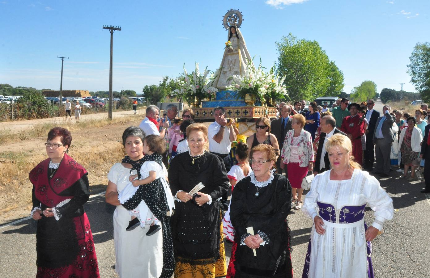Procesión en honor a la Virgen de la Peña, patrona de Tordesillas (Valladolid)