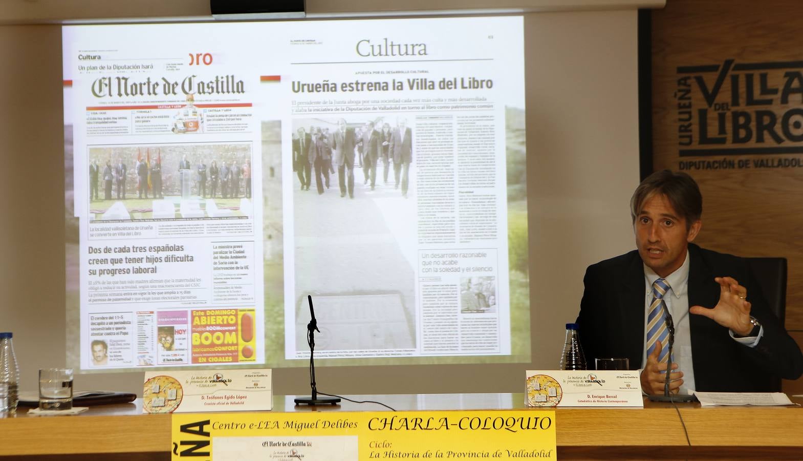 Teófanes Egido participa en 'La historia de la provincia de Valladolid', en Urueña