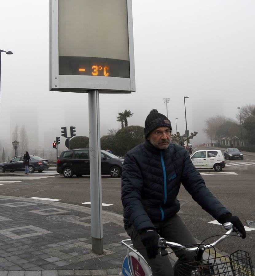 Cencellada y frío en Valladolid