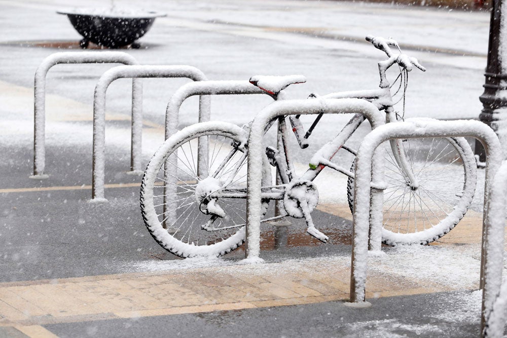 La nieve cubre la provincia de León