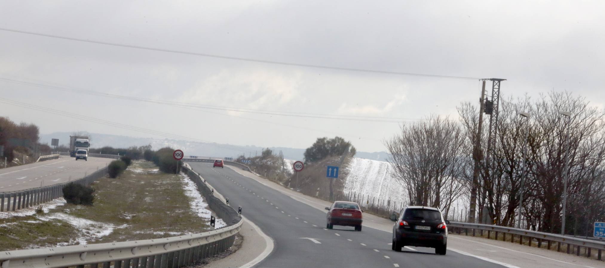 La nieve hace acto de presencia en Valladolid y provincia