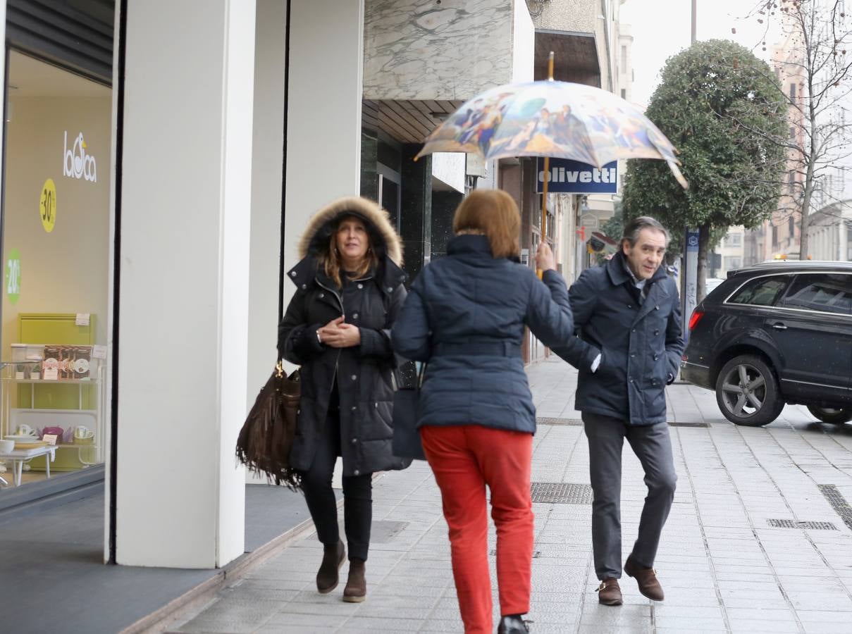 Frío y lluvia en Valladolid